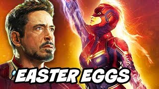 Captain Marvel Avengers Endgame TOP 20 Easter Eggs Breakdown [upl. by Macpherson21]