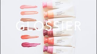 Glossier Cloud Paint  New Shades and Swatches [upl. by Niram]