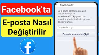 Facebookta Eposta Nasıl Değiştirilir  Facebookta Birincil Eposta Adresinizi Değiştirin [upl. by Eillam]