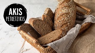 Seeded Whole Wheat Bread  Akis Petretzikis [upl. by Opaline]