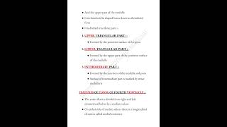 Floor of fourth ventricle 📝 trending mbbslife neuroanatomy medicalconcepts28 [upl. by Flavio]