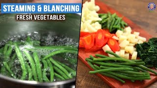 How To Blanch amp Steam Vegetables  Basic Cooking Methods  Rajshri Food  Quick amp Easy  Ruchi [upl. by Atneciv]