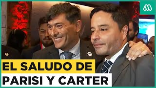 El llamativo saludo entre Franco Parisi y Rodolfo Carter en la Enade [upl. by Eledoya]