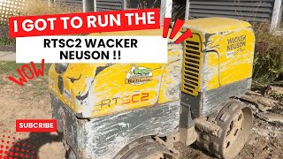 How to operate the RTSC2 Wacker Neuson Compactor amp Review [upl. by Llij624]