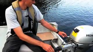 Boat Motor Basics pull start [upl. by Amadeus]