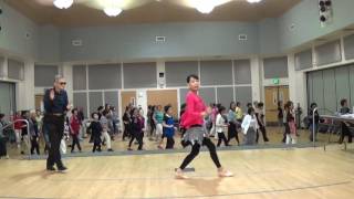 Stroll Along Cha  Teach amp Dance   Line Dance by John amp Janette Sandham [upl. by Ellirpa]