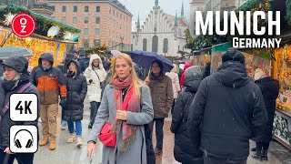 Munich Germany  Christmas Walking Tour in 4K 60fps HDR 🇩🇪 [upl. by Sheldon783]