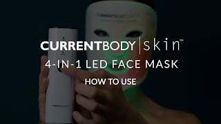 CurrentBody Skin 4In1 LED Face Mask  How To Use [upl. by Smukler245]