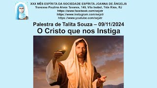 O Cristo que nos Instiga  Talita Souza [upl. by Yrekaz495]