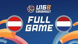 Group Phase  Austria v Netherlands  Full Basketball Game  FIBA U16 Womens EuroBasket 2024 Div B [upl. by Harbison]