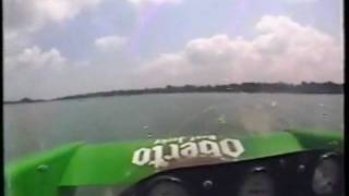 2005 Detroit Gold Cup Heat 4A Llumar crash [upl. by Nallij925]