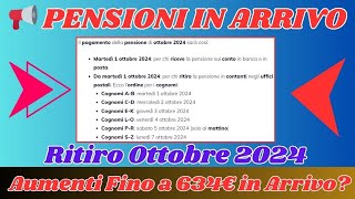 📢 PENSIONI IN ARRIVO Ritiro Ottobre 2024  Aumenti Fino a 634€ in Arrivo 🚀 Scopri gli Importi [upl. by Ecnahoy503]