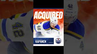 Welcome to Edmonton Kapanen hockey season nhl [upl. by Ailegnave]