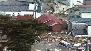 2011 Japan Tsunami the view from the town office of Yamada [upl. by Donata448]