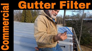 Commercial Gutter Filter that works all the time only keep downspout open  less maintenance [upl. by Silyhp]