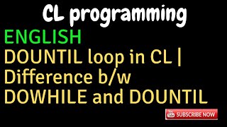 IBM i AS400 Tutorial iSeries System i DOUNTIL loop in CL difference bw DOUNTIL amp DOWHILE loop [upl. by Chancellor]