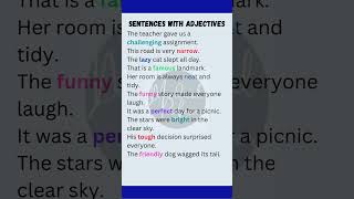 quotSentences with Adjectives Boost Your English Grammar Skillsquot [upl. by Rubetta]