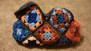 How to Crochet a Bag  17 Granny Square Bag Tutorial [upl. by Libbna725]