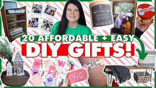 20 DIY Christmas gifts people ACTUALLY want to get handmade gifts on a budget 🌲 [upl. by Norrek409]