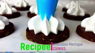 Amazing flavor 😃 Chocolate Meringue Cookies Recipe [upl. by Shedd]