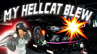 My Hellcat Blew Up… Part1 HELLCAT VS G80 [upl. by Aehcsrop]