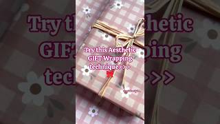 Aesthetic gift wrapping 🎁✨aestheticgiftwrappingnadaaniyan [upl. by Tod]