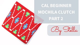 Crochet along beginner mochila clutchPart 2  By Stella [upl. by Llenrag]