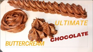 ultimate chocolate buttercream  buttercream recipe in urdu  MacaronTherapist [upl. by Rowney794]