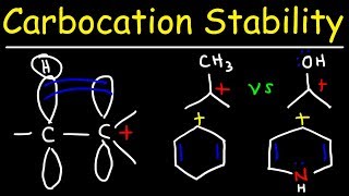 Carbocation Stability  Hyperconjugation Inductive Effect amp Resonance Structures [upl. by Nordin998]