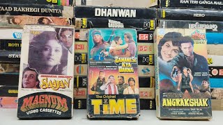 Hindi Rare vhs cassettes in good condition shantishop vhstapes vcr vcrtapes 90svhs bollywood [upl. by Etnoel]