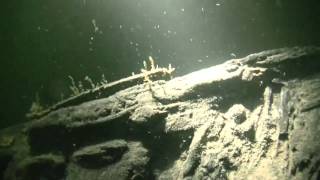 German Uboat U1105 quotPantherquot dive in remarkably clear water [upl. by Adlesirk]