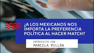 ¿Nos importa la PREFERENCIA POLÍTICA para hacer MATCH  Chilango Noticias [upl. by Rosy]