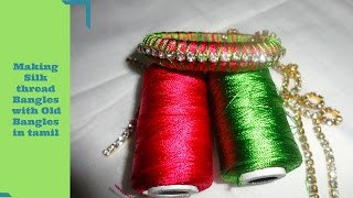 Making Silk thread Bangles in Tamil  Silk thread Bangles Making Tutorial for Beginners [upl. by Hey609]