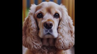 Cocker spaniel howling for accompanying [upl. by Sternick]