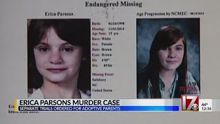 Separate trials set in murder of adopted NC girl Erica Parsons [upl. by Meadow271]