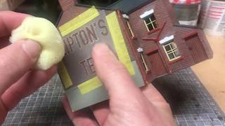 Building A OO Gauge Model Railway Painting A Ghost Sign [upl. by Church]