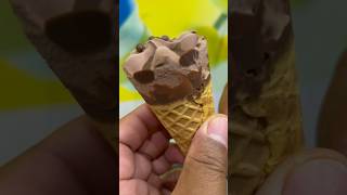 Filling Platter Chocolate Flavor Cornetto Ice Cream shorts icecream chocolate eating cornetto [upl. by Naji]