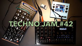 Techno Jam 42 moog Labyrinth Korg drumlogue 1010music bluebox [upl. by Galateah]