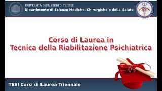 Sessione di Tesi di Laurea in Tecnica della Riabilitazione Psichiatrica 18102018 [upl. by Ardnod749]