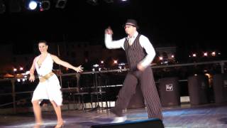 Ina Daucikova and Honza Dvorak of Czech Republic dancing together at Rovinj Main Square [upl. by Anaeli94]