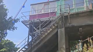 Scarborough disused beach cliff lift now repurposed cafe historic architecture 2024 [upl. by Reifel]