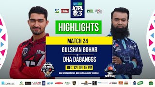 Match 24 Highlights I Gulshan Gohars VS Dha Dabanggs I KTPL S3 [upl. by Adgam637]