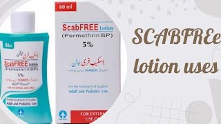 Scabfree Permethrin Lotion uses dosage in Urdu Kharish ka ilaj how to use Scabfree Lotion [upl. by Ik]