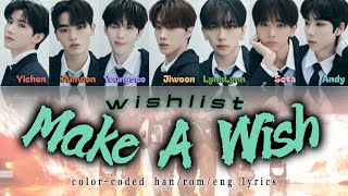 PROJECT7 Wishlist quotMake A Wishquot Cover ColorCoded HanRomEng Lyrics [upl. by Sklar881]