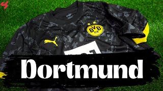 Puma Borussia Dortmund 202324 Away Jersey Unboxing  Review from Subside Sports [upl. by Lyns427]