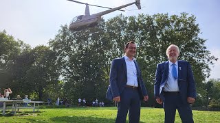 Howest neemt afscheid van algemeen directeur Lode De Geyter met helikoptervlucht [upl. by Haidedej226]