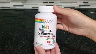 Solaray Kids Vitamin Review [upl. by Ginsberg]