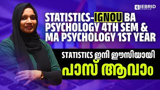 STATISTICS  IGNOU BA PSYCHOLOGY 4TH SEM amp MA PSYCHOLOGY 1ST YEAR [upl. by Akapol]