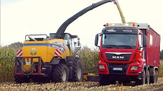 Maïs hakselen 2014  New Holland FR700  T7270 Black Power  MAN TGS 8x8 Agrar truck  Jan Bevers [upl. by Seen]