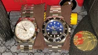 Rolex Deep Sea James Cameron vs Rolex Sky Dweller White Dial Steel [upl. by Lana]